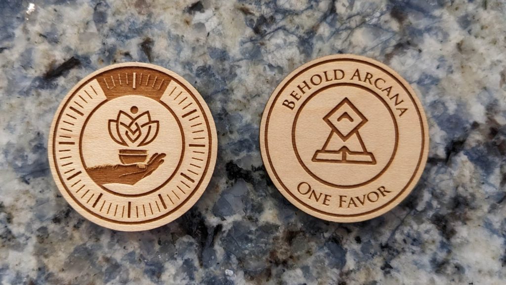 Wood Favor Coin